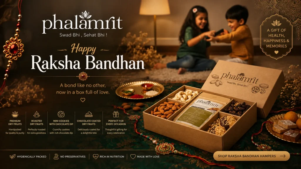 dry fruits hamper for rakhi raksha bandhan gifts 2026 healthy rakhi gifts same day rakhi delivery kolkata preservative free dry fruits kolkata rakhi gift for brother / sister