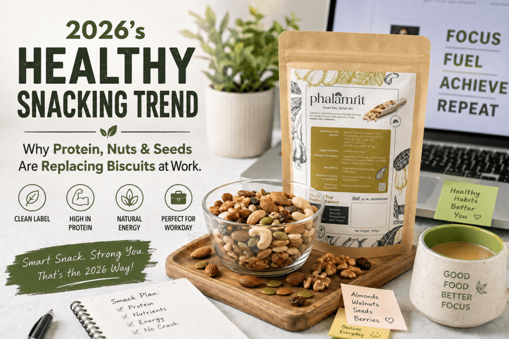 healthy snacks with dry fruits and nuts